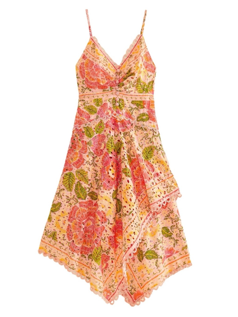 Farm Rio Blooming Floral Midi Dress XS NWT